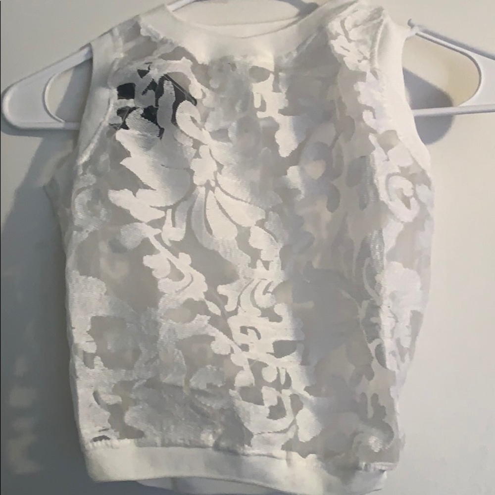 White crop top